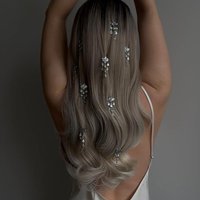 Diamond-encrusted Water Drop Fringed Hairpin Rhinestone Personalized Luxury Hairpin Accessories Women