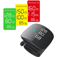 Smart Touch LCD Screen Chargeable Voice Wrist Blood Pressure Monitor Digital Automatic BP Tonometer Sphygmomanometer Heart Rate