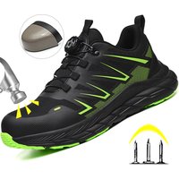 New Rotating Button Safety Shoes Men Security Protective Shoes Men Anti-smash Anti-puncture Work Shoes Fashion Men Sport Shoes