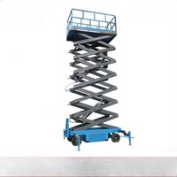 Mobile lift aerial work truck construction site 4/6/8/10 meters mobile scissor lift platform electric