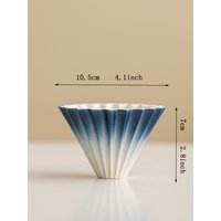 1 Reusable Ceramic Coffee Filter, Available in Multiple Colors, Easy to Clean, with a Folding Design for Fast Filtration, Suitable for Use at Home and in the Office