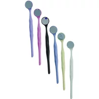 10Pcs/Box Dental Double-Sided Mouth Mirror Anti-Fog Non-Ghosting Multi-Color Oral Examination Mirror For Dentist Clinic