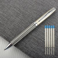 Steel Wire Metal Ballpoint Pen Rotating Pen Portable Ball Point Small Pen Small Oil Exquisite Brief Pens for School