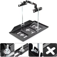 Universal Car Battery Tray Adjustable Hold Down Battery Tray Hold Down Clamp Kit Car Battery Holder 19cm 23cm