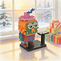 152pcs MOC Dr Teeth Muppets Electric Mayhem Brickheadz Model Toys Building Blocks Construction DIY Creative Festival Gift Idea