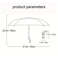 Mini Five-Fold Umbrella Sun Protection Sun Umbrella Sun Protection Anti-Ultraviolet Small And Portable For Men And Women Fashion