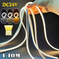 1-10m DC24V Flexible LED Neon Strip Light Recessed Silicone Tube Diffuser Channel Waterproof Bathroom Cabinet Ribbon Strip Light image 4