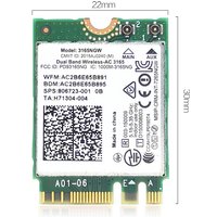 3165NGW Dual-Band 2.4G/5Ghz Wireless -AC NGFF 802.11AC WiFi m. 2 WLAN Card Bluetooth 4.0 NIC 3165AC