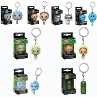 Funko Pop NEW Rick and Morty TINKLES MR. POOPY Keychains Vinyl Figure Keychain Krombopulos Pickle Rick Pocket Pop Keychain Toy