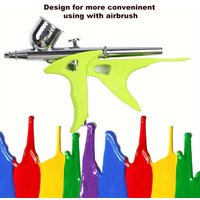 Easy Grip Airbrush Handle Durable Plastic Uncharged Professional Art Painting Tool Comfortable Design for Artists