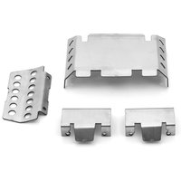 FMS FCX10 Metal Stainless Steel Chassis Armor Guard Protection Protector Skid Plate 1/10 RC Car Upgrade Parts