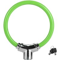AliExpress cycle zone Portable Cable Ring Key Lock Aluminium Alloy Thickened Ring Lock Mountain Bike Anti-Theft Lock with 2 Keys Bicycle Accessories