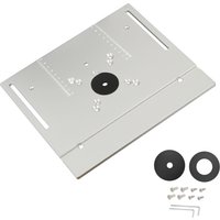 Aluminum Router Table Insert Plate For Woodworking Benches Table Saw Multifunctional Trimmer Engraving Machine