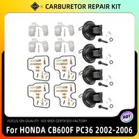 Kit de réparation de carburateur de pièces de reconstruction de diaphragme de joint d'étanchéité de carburateur de moto pour HONDA CB600F PC36 CB 600 CB600 2002-2006