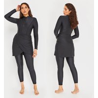 3PCS/Set Women Burkinis Muslim Swimwear 2024 Modest Swimsuit Long Sleeve Islamic Pre-design Swimming Bathing Top Pant Hijab