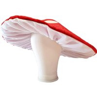 Red Mushroom Bud Hat Wool Beret Felt Hat Decor Party Funny Decoration for Kids Adult Halloween Carnival Hat Supplies