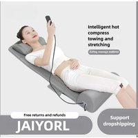 Electric Full Body Massage Mat With Heat Vibration Massage Neck Kneading Massager Airbag Back Waist Traction Massage Mattress