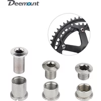 AliExpress DEEMOUNT Deemount M8 Threaded Bolts for Single Double Triple Bicycle Chainring 6.5/8.5mm Height MTB Road Crankset Fixing Nuts