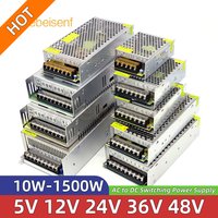Alimentation à découpage CA vers CC 10W-1500W 5V 12V 24V 36V 48V Transformateur à tension constante pour ruban LED caméra CCTV équipements industriels