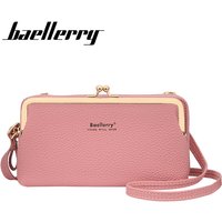 Baellerry Women's Multifunctional Crossbody Wallet Horizontal Zipper Organizer Phone & Card Storage Bag for Women