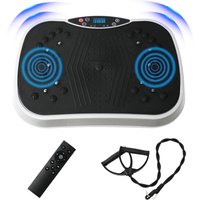 Tragbare Vibrationsplatte Fitnessgerät Fettverbrennung Gewichtsverlust Ganzkörper Bluetooth-Fernbedienung Mit Widerstandsbändern
