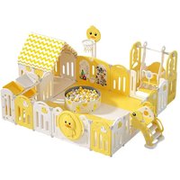 Modern Plastic Foldable Playpen for Babies Toddlers Indoor Safety Play Fence