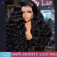 450% Lace Wig Human Hair Loose Wave 13x6 Hd Lace Frontal Wig Bouncy Curl High Density Thick Wigs Human Hair Preplucked For Women