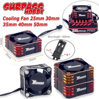 25mm 30mm 35mm 40mm 50mm RC Cooling Fan SURPASS HOBBY Metal Heat Sink Fan Cover for RC 1/10 1/8 1/5 1/12 Motor TURBO ESC Parts