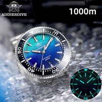 ADDIESDIVE Men Diving Automatic Watch 1000m Waterproof Professional Diver Wristwatch Sapphire Glass Super Luminous Ceramic Bezel