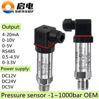 G1/4 Pressure Sensor 0.1bar/5bar/100psi/100Kpa oil water gas pressure measuring 4-20mA 0-10V RS485 0.5-4.5V pressure transmitter