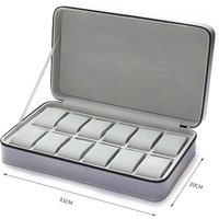 6/10/12 Girds New Watch Suitcase Organizer Portable Zipper Watch Case Bracelets Men's and Women's Multifunctional Display Box