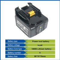 For Makita 14.4V 6000mAh 5000mAh Lithium-ion Rechargeable Battery Replacement BL1415 BL1430 BL1440 Cordless Power Tool Battery