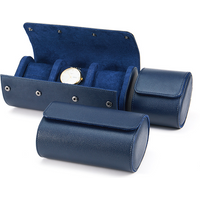 Étui à montres en cuir Embers, 1, 2 ou 3 emplacements, boîte de rangement de luxe en cuir véritable, sac de voyage, étui à montres, boîte cadeau, pochette pour montres