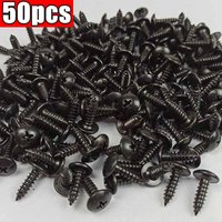 1/50Pcs Self-tapping Screws Car Metal Screw Fastener Clips Screw M5 Anti-rust Screw for Car Motorcycle Scooter ATV Moped E-bike