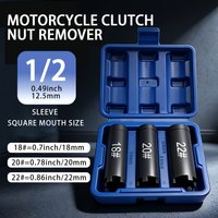 Twist Lug Nut Socket Set – 1/2" Drive Damaged Wheel Nut Lock Remover & Extractor – Rusty and Stubborn Locking Wheel Nut Removal
