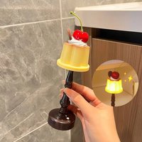 1/2 stücke Pudding LED Nachtlicht Schreibtisch Lampe Batterie Betrieben Nacht Lampe Nette Schlafen Licht Kinder Schlafzimmer Bar Decor geschenk Orname