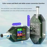 DT550 600W High Precision Digital Voltage Current Tester - DC4.5-50V Max 12A Power Capacity Meter with DC5.5x2.5 Interface