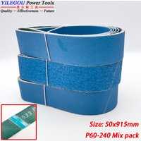 5 Pieces 50 x 915mm Sanding Belt. 2" x 36" Fused Zirconia Alumina Abrasive Belts Polishing Metal. 915mm Sanding Bands. P60-240#