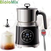 BioloMix Electric Detachable Milk Frother and Steamer,6-in-1 Automatic Hot/Cold Foam and Hot Chocolate Maker,Dishwasher Safe