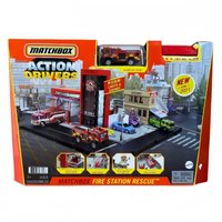 Matchbox Action Drivers Fire Station Rescue Blaze Blitzer Genuine 1 64 Vehicle Model Toy Lights Sounds Collection Birthday Gift