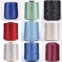 500g/Roll Silk Sequin Yarn 3mm Sequins Mercerized Yarn Hand Knitting Thread for DIY Doll Sweater Handmade Craft