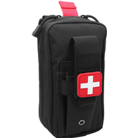 Tactical MOLLE Medical Pouch, Rip-Away EMT First Aid Pouch IFAK Trauma Kit Everyday Carry Survival Bag Include Cross Patch