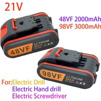 48VF.98VF 21V 2000mAh 3000mAh 100% New Universal Rechargeable Battery for Power Tools Electric Screwdriver Electric Pistol Drill