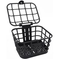 AliExpress NONE Black Bike Front Basket Plastic Hollow Bicycle Storage Basket With Lid Detachable Bike Front Carrier Bag Cycling Accessories