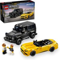 LEGO Speed Champions Mercedes-AMG G 63 & Mercedes-AMG SL 63 F1 Toy Car, Formula 1 Vehicle with 2 Driver Minifigures Gift 76924