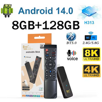 TV98 ATV X9 Smart TV Stick Android14 Allwinner H313 OTA 8GB 128GB Obsługa 8K 4K Odtwarzacz multimedialny 4G 5G Wifi6 HDR10 Pilot głosowy IPTV