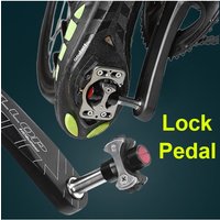 AliExpress NONE Titanium Alloy Bike Pedal Ultralight 3 Bearings Road Cycling Lock Pedals Wear-resistant Bicycle Self-locking Pedals Parts