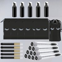 20Pcs Lash Care Kit - 5 Foam Pumps + 5 Detail Brushes + 5 Wand Applicators + 5 Storage Bags | Salon Hygiene Travel Set