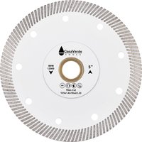 Casaverde 125mm Turbo Diamond Blade Super Tile Cutting Blade for Porcelain Tile Granite Marble Cutting Disc