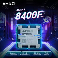 AMD Ryzen 5 8400F 65W 4.2GHz Gaming Processor 4NM L3=16M 6-Core 12-Thread R5 8400F DDR5 Socket AM5 but without fan